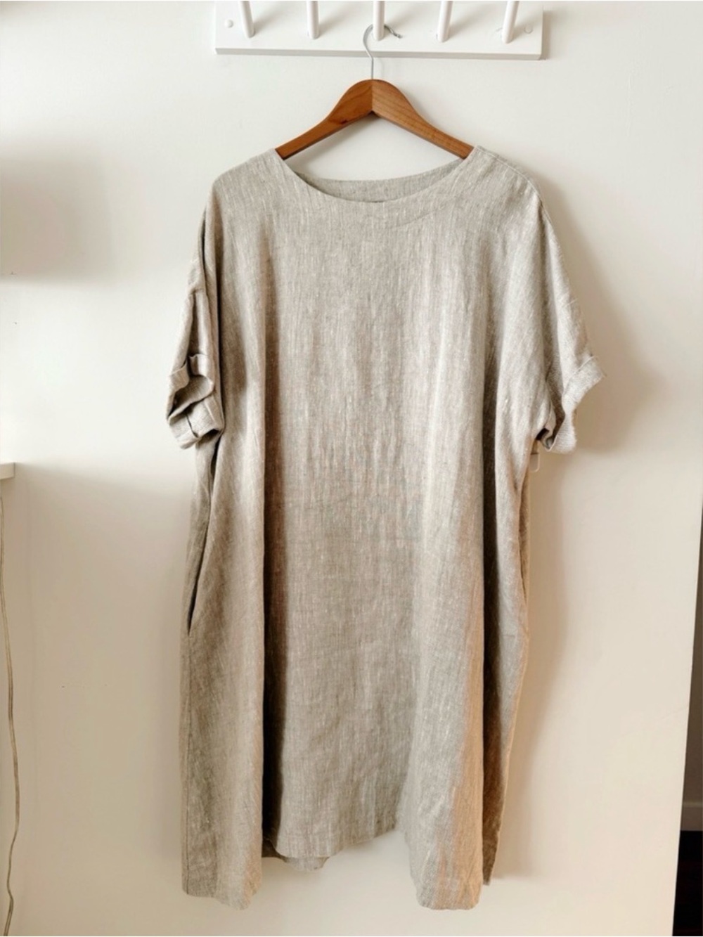 notPERFECTLINEN Beige Midi Dress